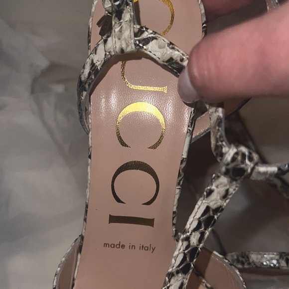 Gucci Python print high heels platform 💗 - Picture 7 of 9